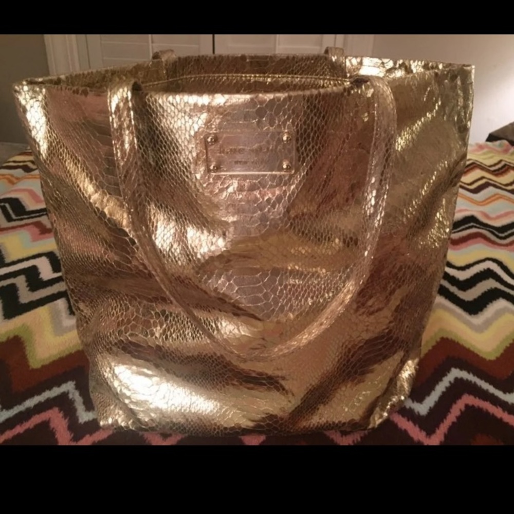 KATE SPADE METALLIC GOLD PURSE